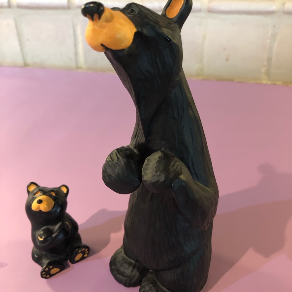 Northwest Bear Statues Mom and Baby